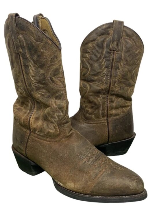 Laredo Birchwood Round Toe Cowboy Mens Brown Casual Boots 68452 Size 10.5 D - Picture 1 of 9